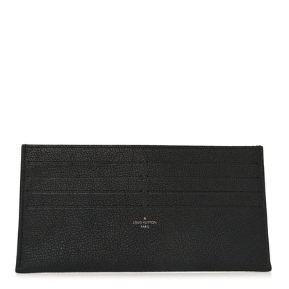 Louis Vuitton Calfskin Felicie Chain Wallet Card Holder Insert Black 1 of 6