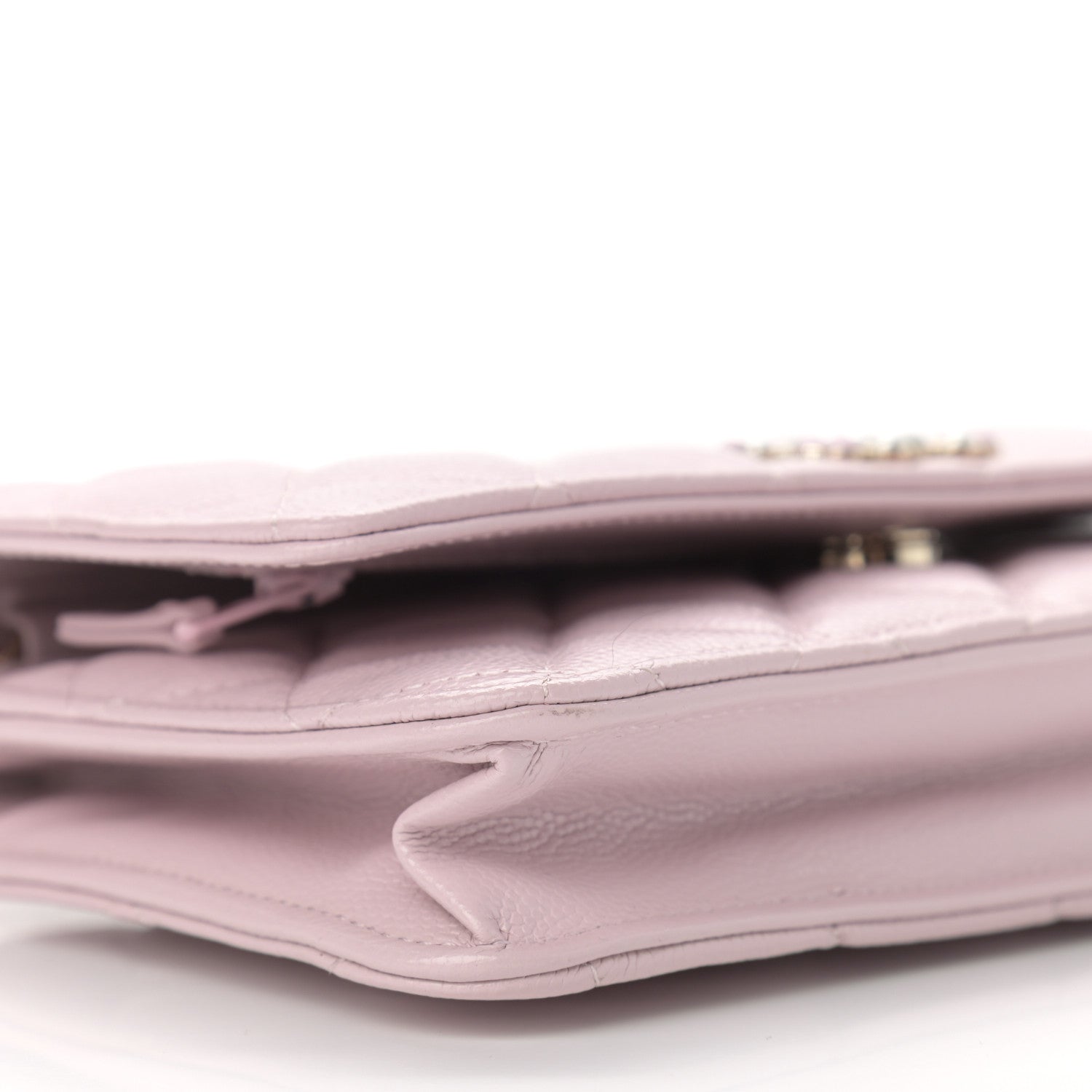 Chanel Caviar Quilted Coco Candy Wallet On Chain WOC Light Pink 10 of 12