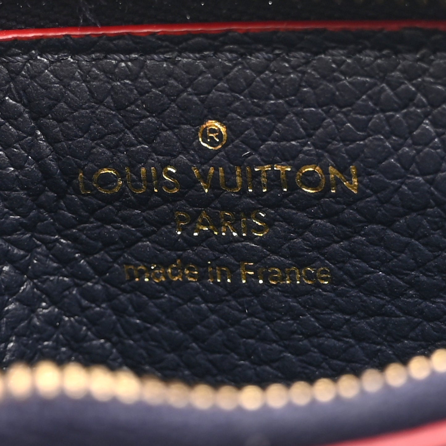 Empreinte Recto Verso Card Holder Marine Rouge