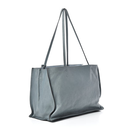 Prada Glace Calf Etiquette Tote Grey 2 of 16