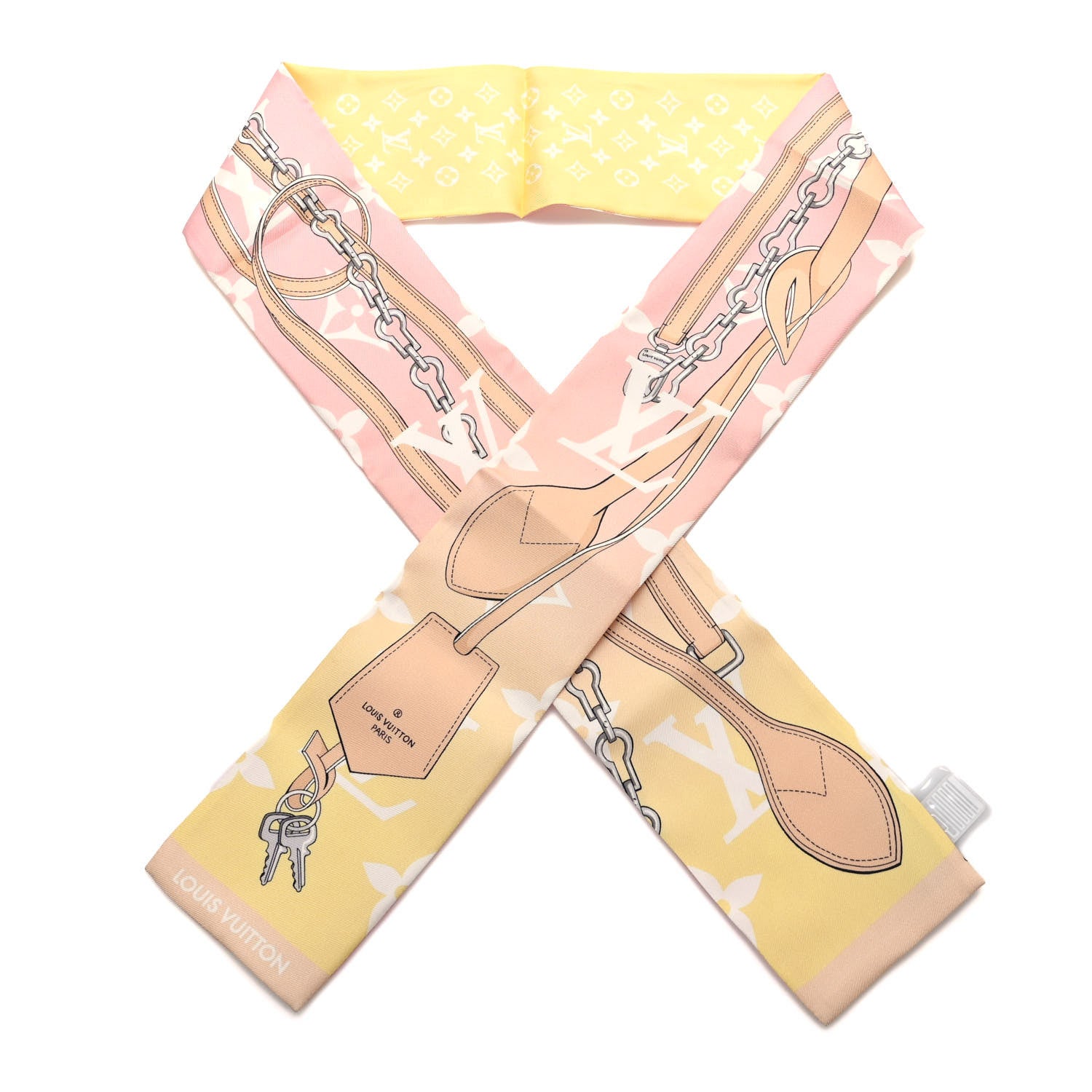 Louis Vuitton Silk Monogram Gradient By The Pool Bandeau Pink 1 of 3