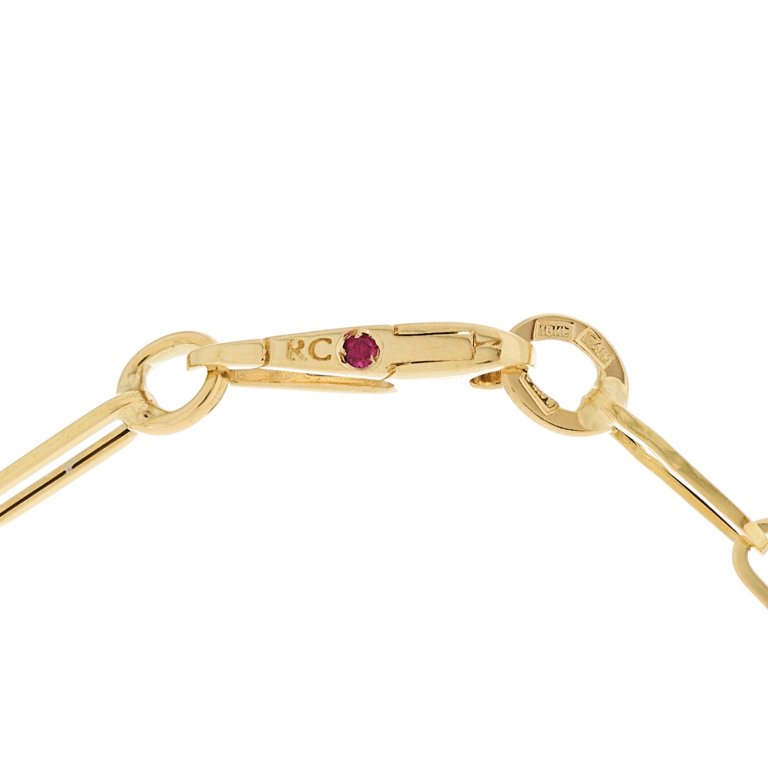 Roberto Coin 18K Yellow Gold Paper Clip Link Necklace 4 of 4