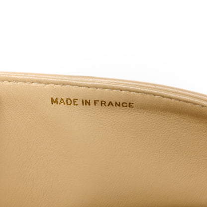 Chanel Lambskin Quilted Medium Double Flap Beige 8 of 17