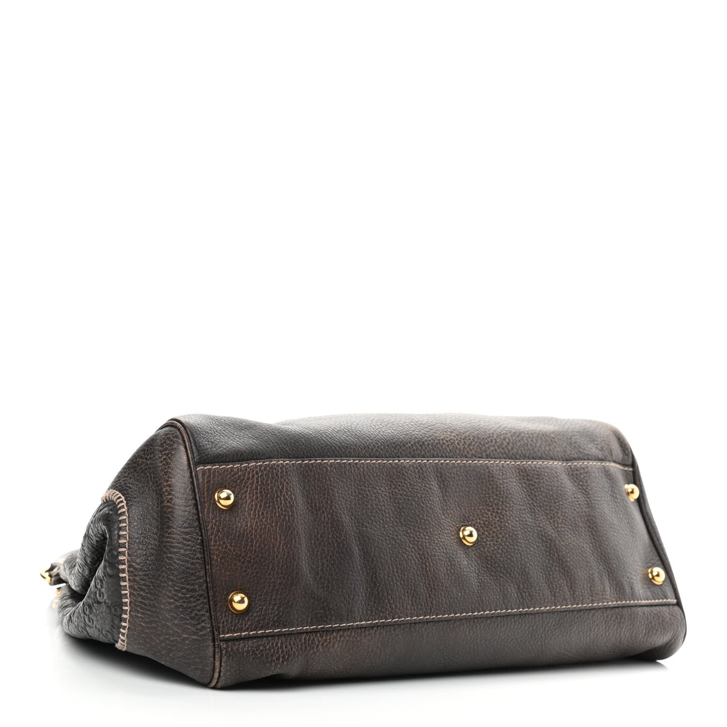 Gucci Guccissima Large New Pelham Shoulder Bag Dark Brown 5 of 15