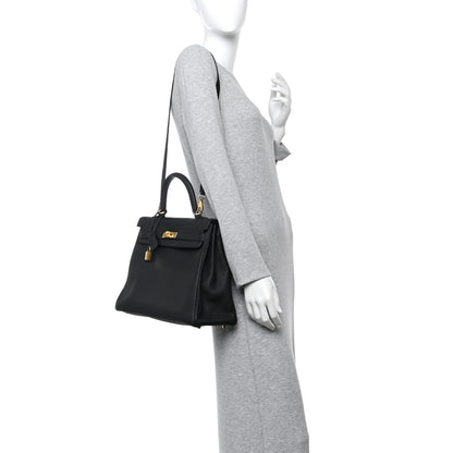 Hermes Togo Kelly Retourne 35 Black 2 of 11