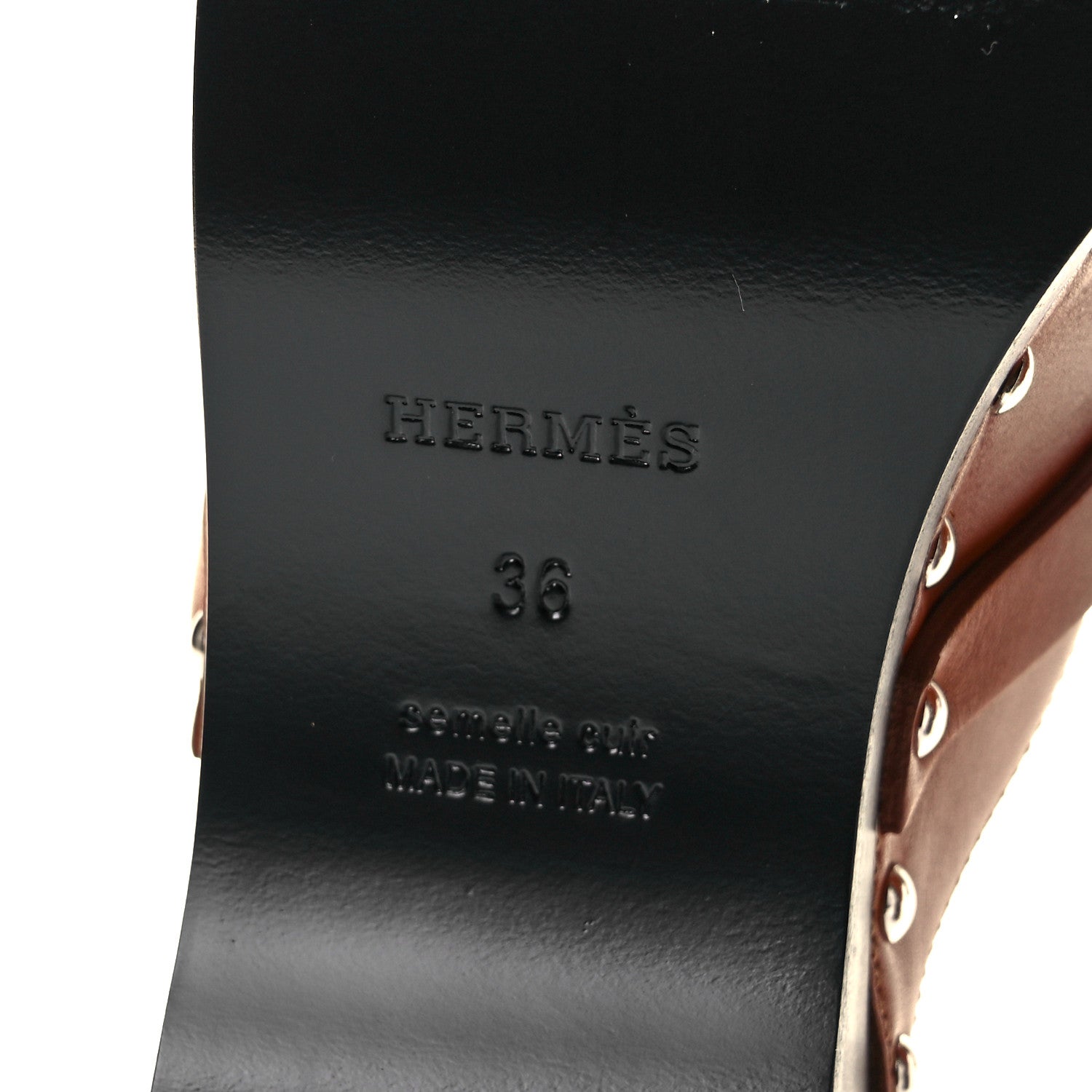 Hermes Heritage Calfskin Carlotta Mules 36 Naturel 6 of 8