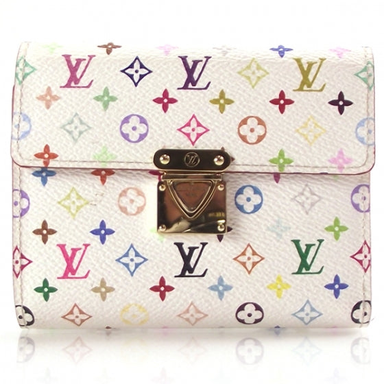 Monogram Multicolor Koala Wallet White