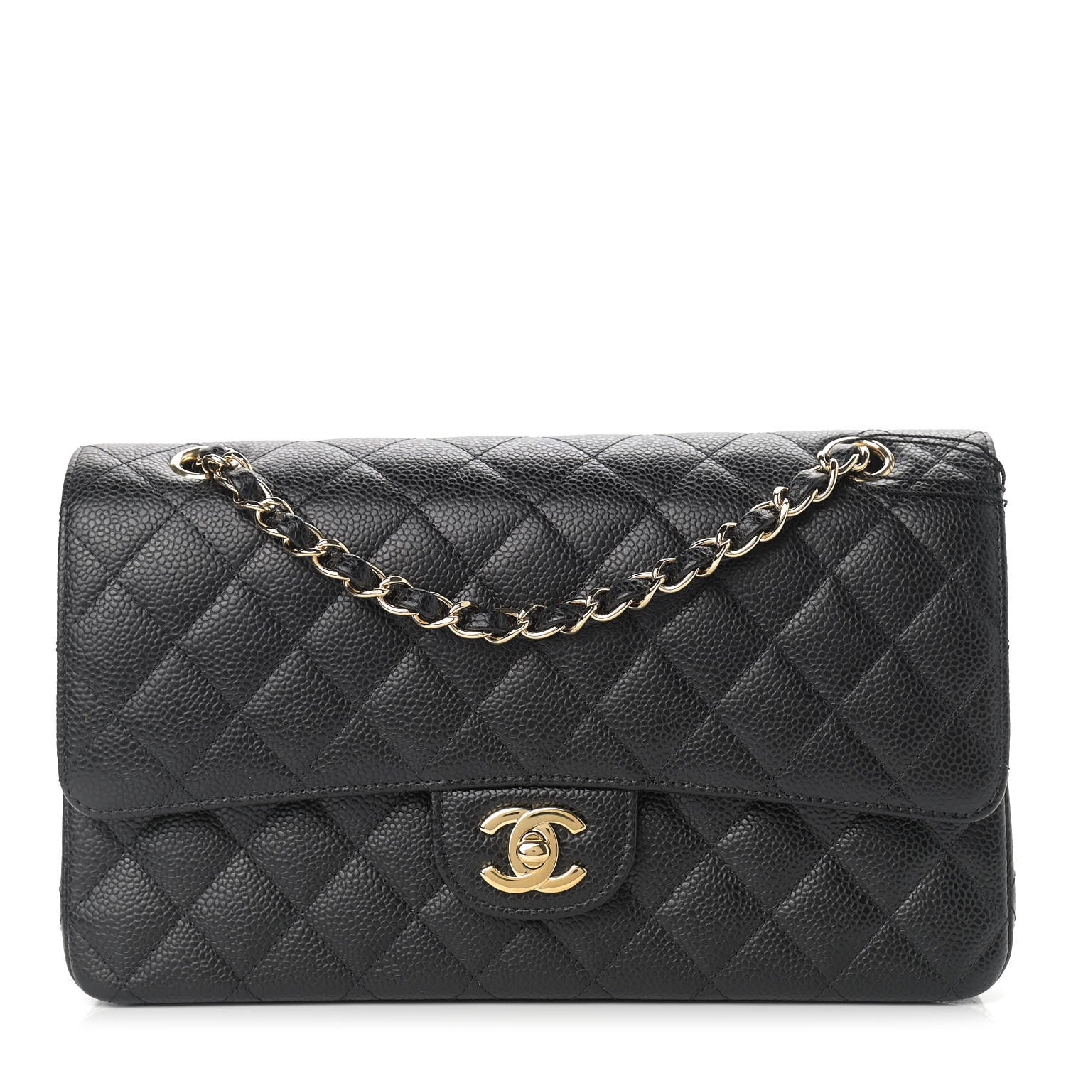 Chanel Caviar Quilted Medium Double Flap Black 1 of 9