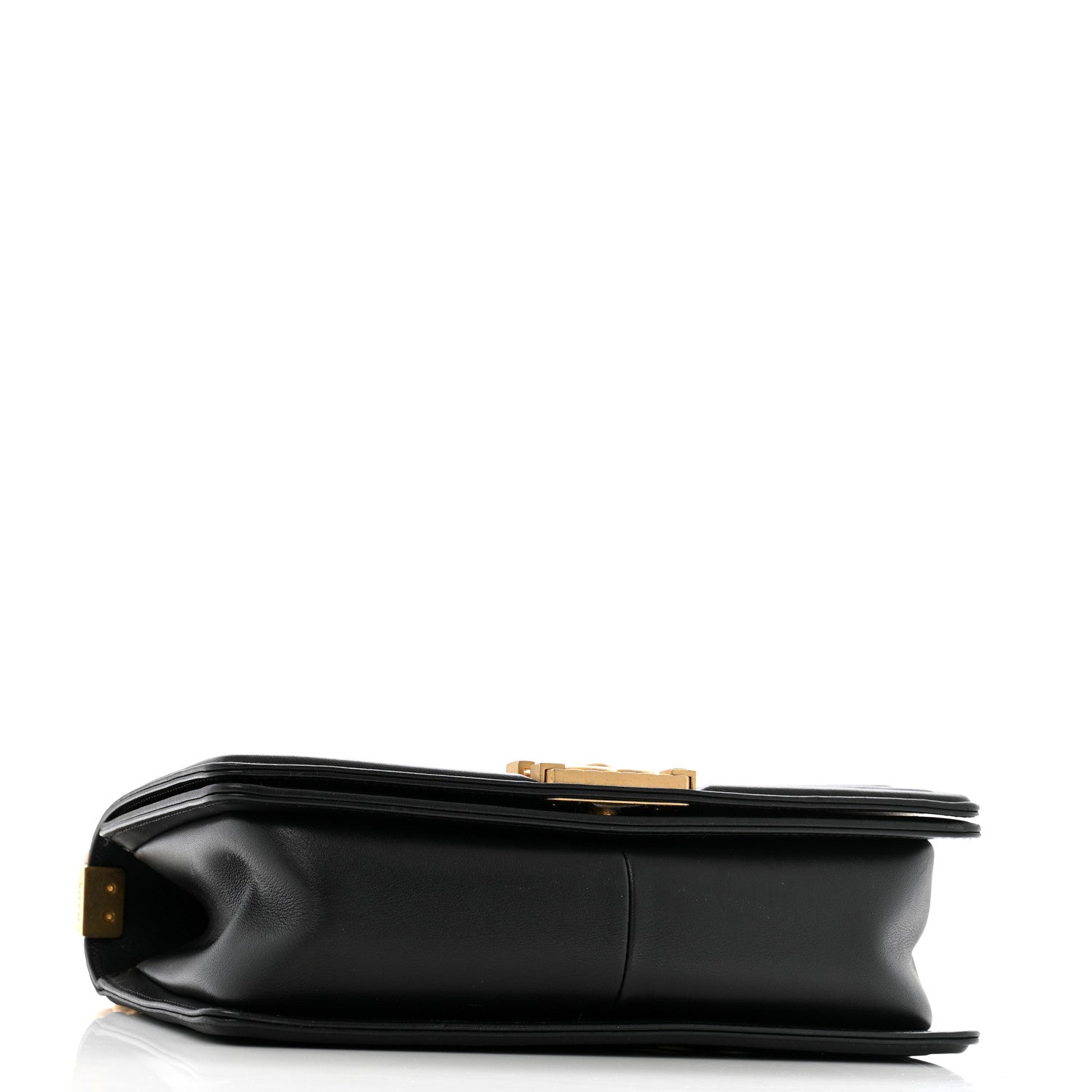 Chanel Calfskin Medium Boy Logo Top Handle Flap Black 4 of 13