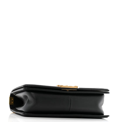 Chanel Calfskin Medium Boy Logo Top Handle Flap Black 4 of 13