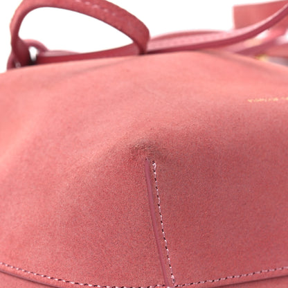 Mansur Gavriel Suede Mini Mini Bucket Bag Blush 6 of 12