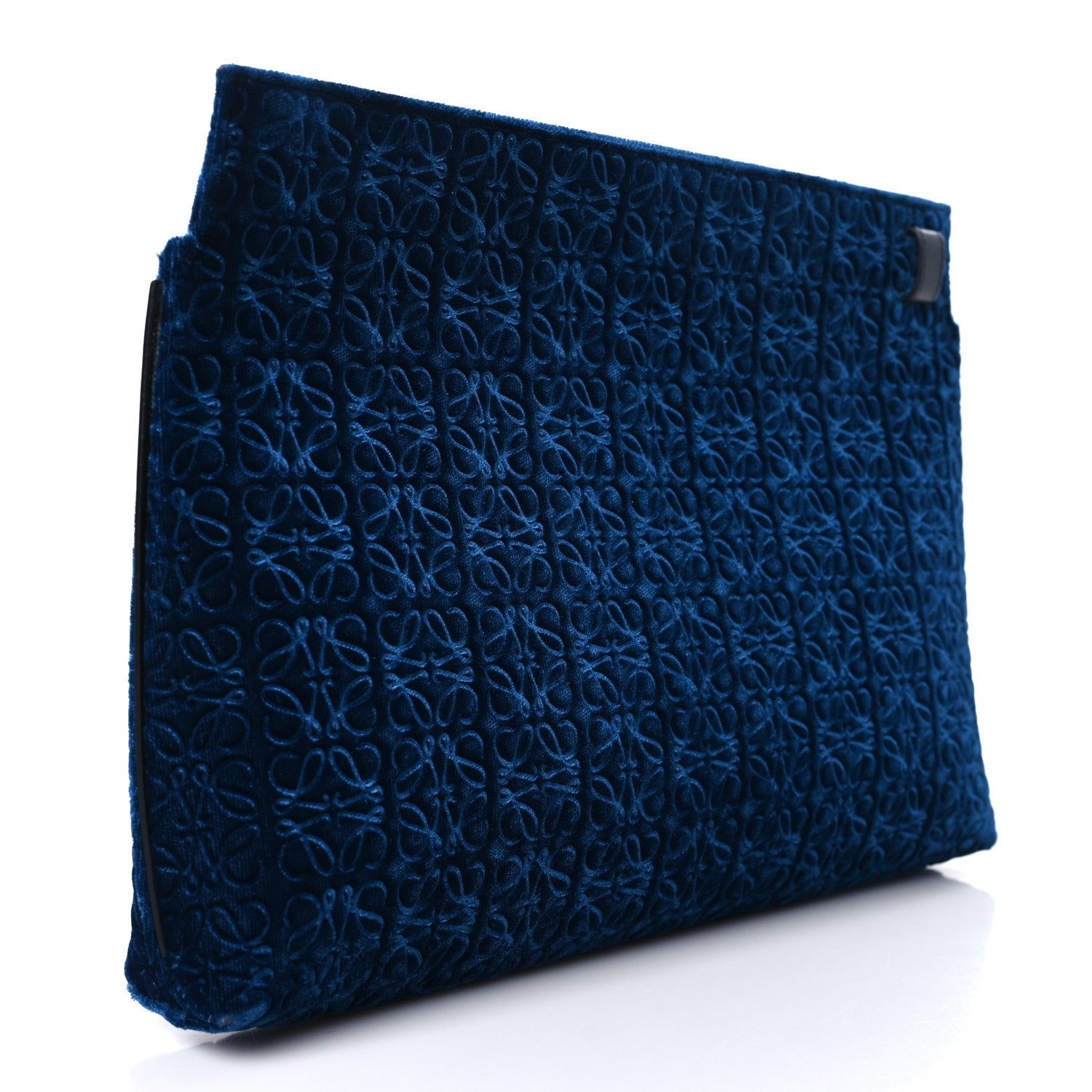 Loewe Velvet Repeat T Pouch Blue 3 of 8