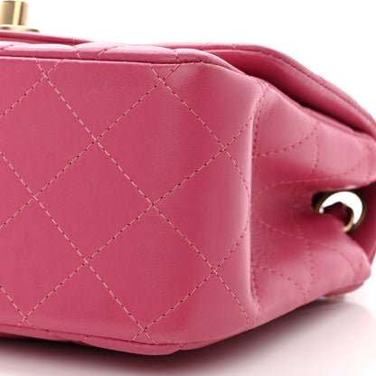 Chanel Lambskin Quilted Mini Square Flap Pink 10 of 12