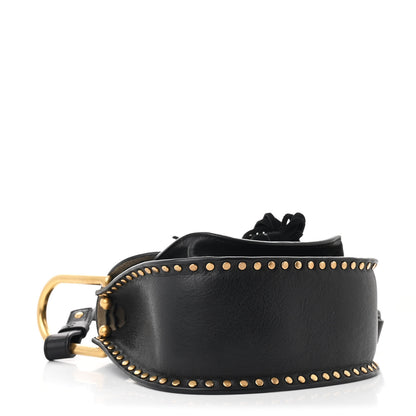 Chloe Calfskin Braided Mini Hudson Shoulder Bag Black 4 of 9