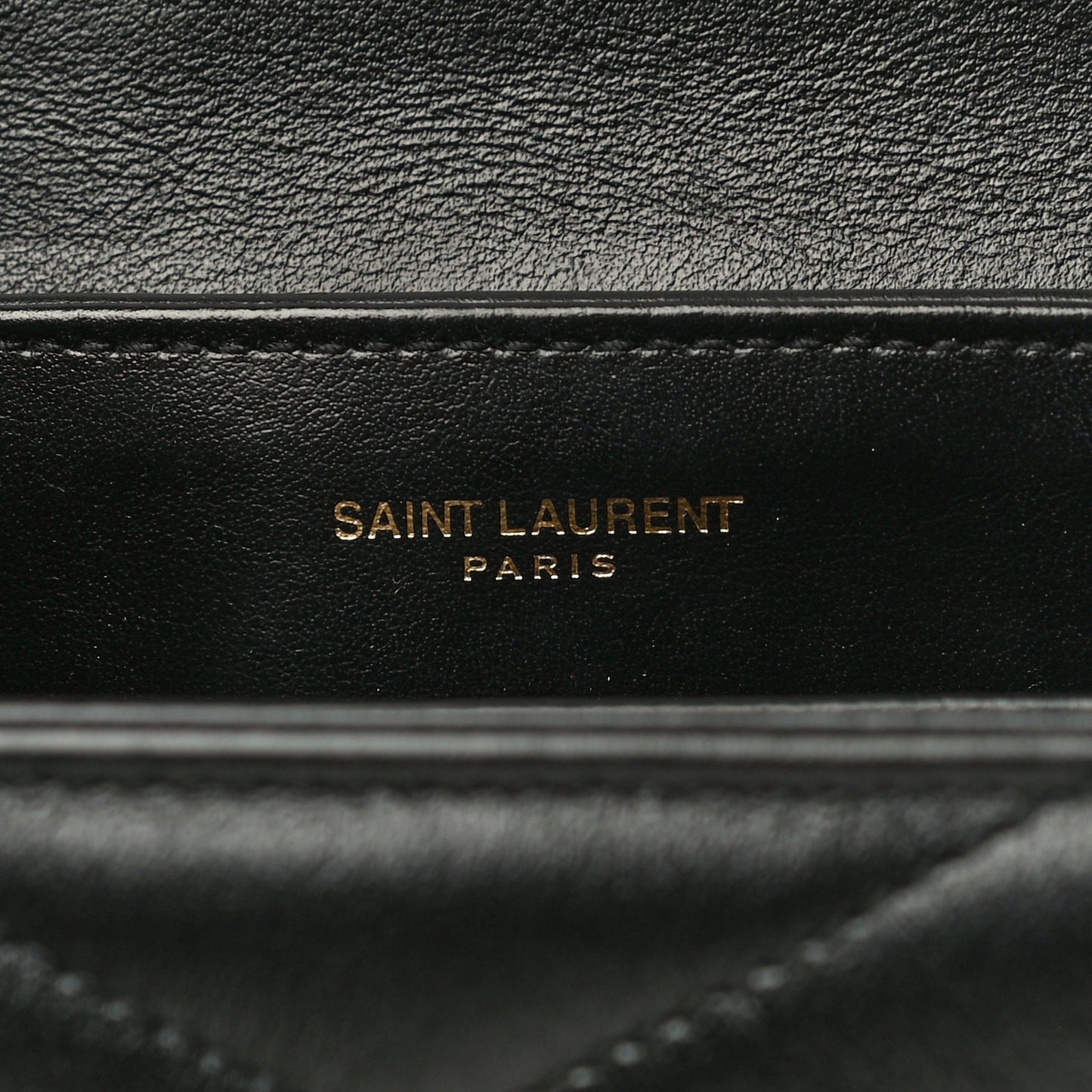 Calfskin Y Quilted Monogram Toy Loulou Crossbody Bag Black