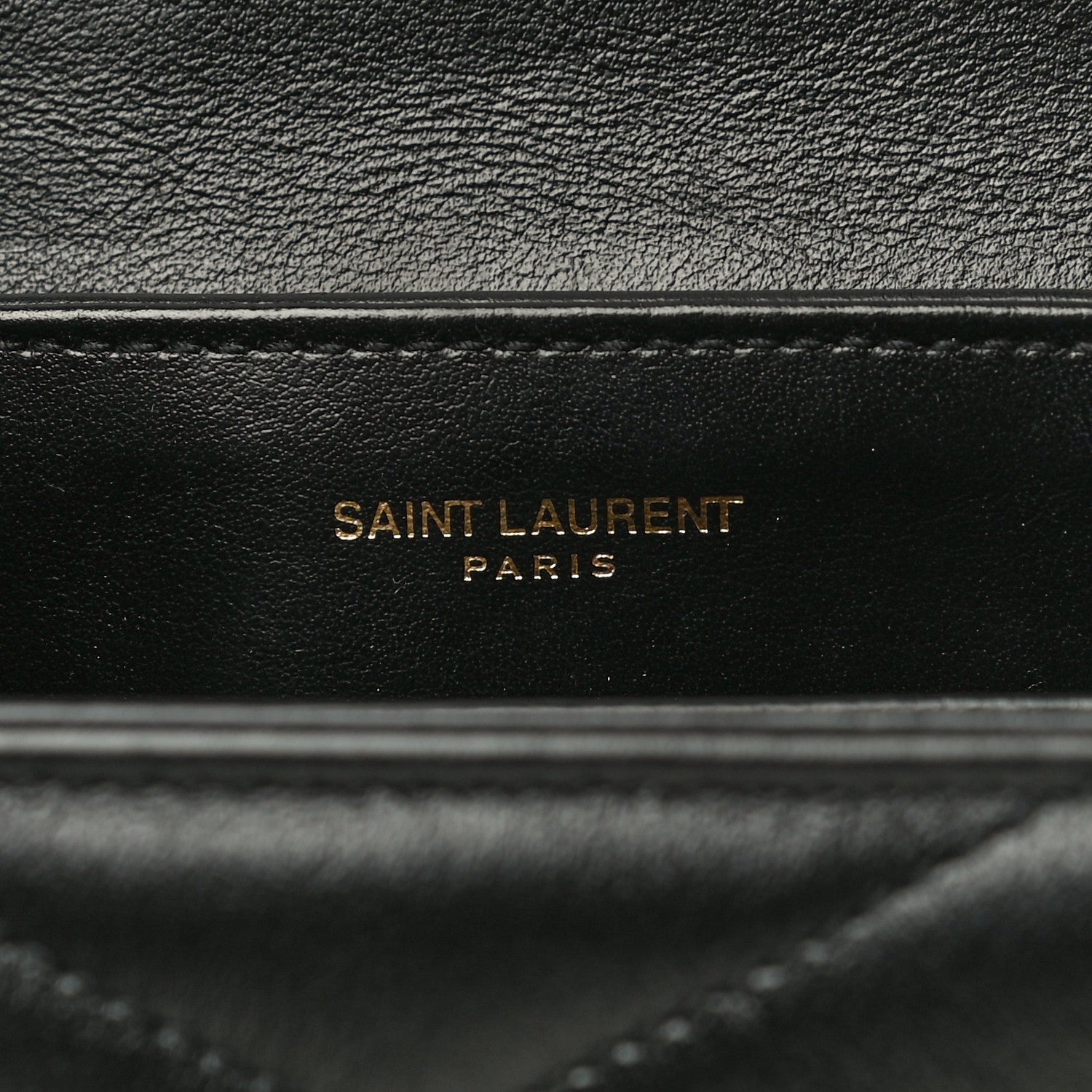 Saint Laurent Calfskin Y Quilted Monogram Toy Loulou Crossbody Bag Black 5 of 12
