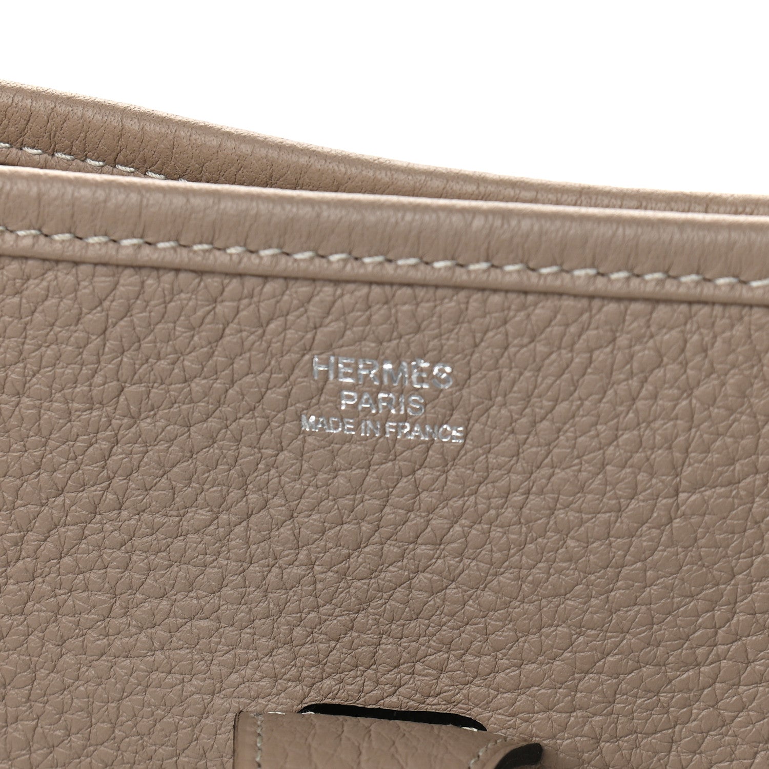 Hermes Taurillon Clemence Evelyne GM Gris Tourterelle 5 of 9