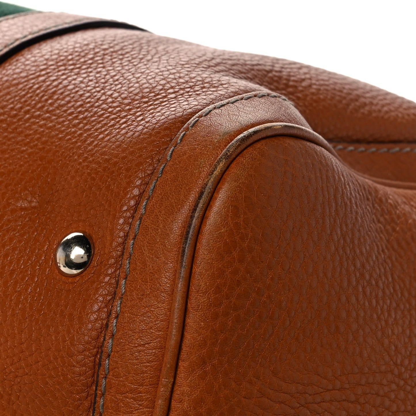 Calfskin Vintage Web Medium Boston Tobacco