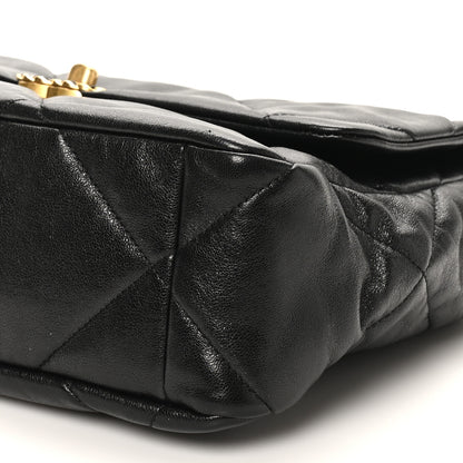 Chanel Lambskin Quilted Large Chanel 19 Flap Black 10 of 10