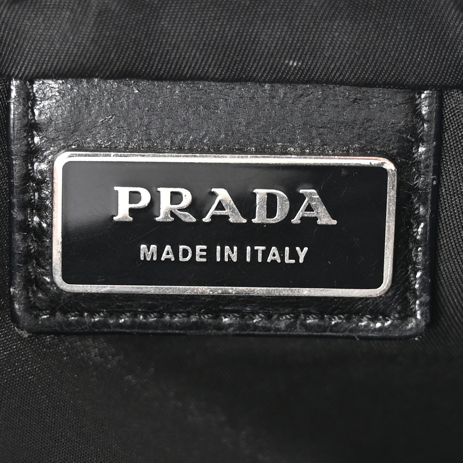 Prada Nylon Small Flat Messenger Bag Black 6 of 10
