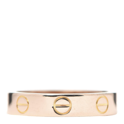 Cartier 18K Pink Gold 3.5mm LOVE Wedding Band Ring 48 4.5 1 of 4