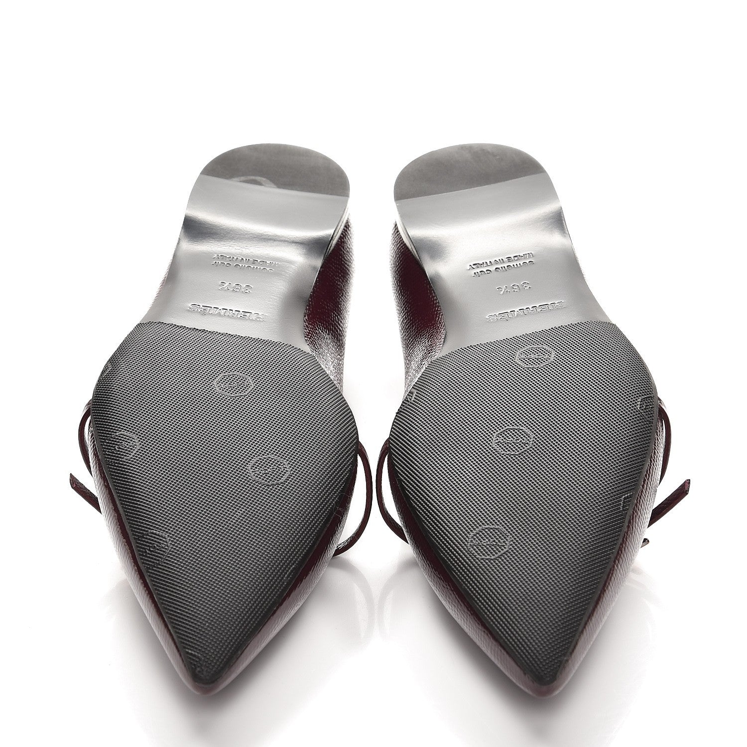 Hermes Patent Epsom Laura Ballerina Flats 36.5 Bordeaux 5 of 7
