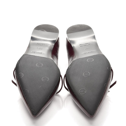 Hermes Patent Epsom Laura Ballerina Flats 36.5 Bordeaux 5 of 7