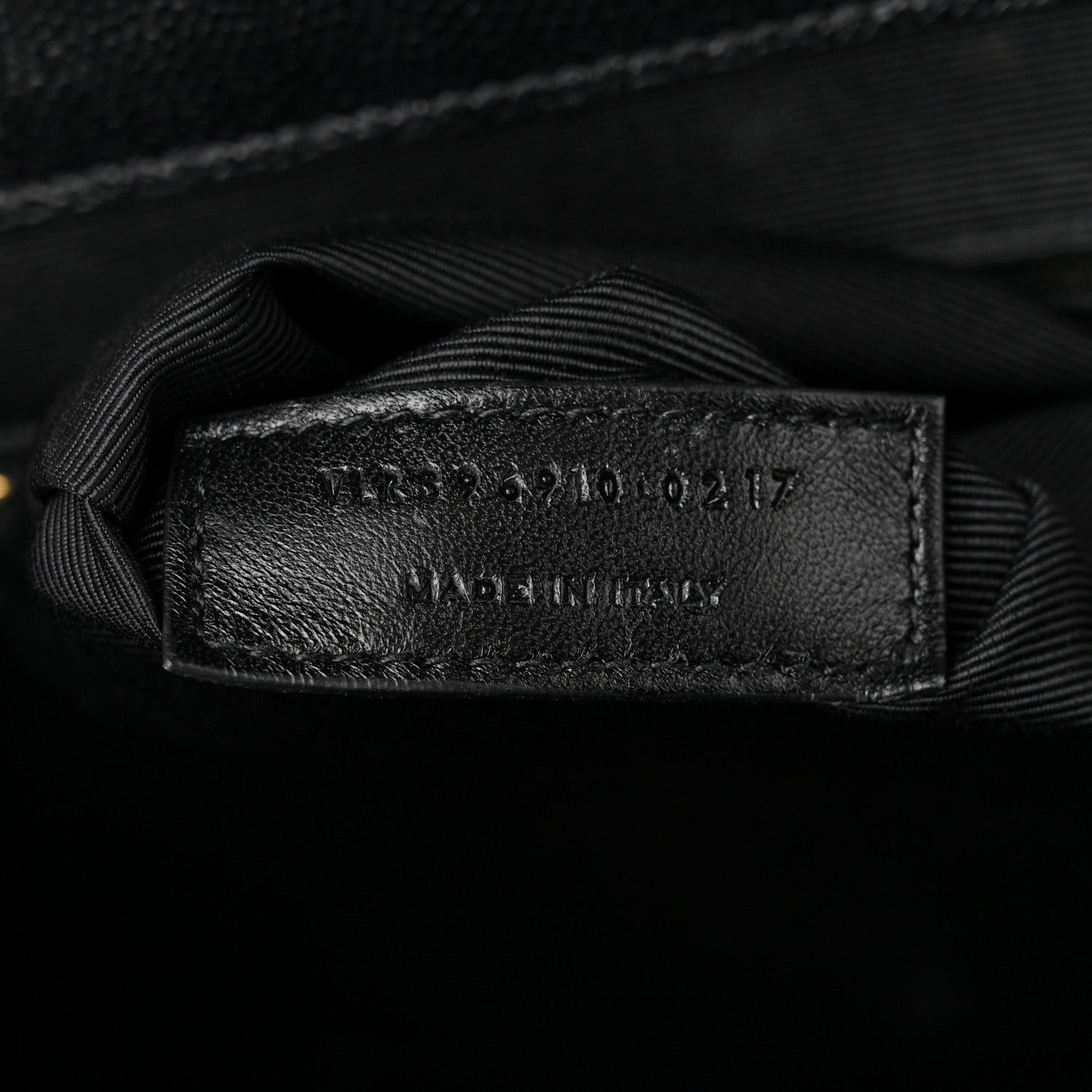 Saint Laurent Grain De Poudre Matelasse Chevron Large Monogram Satchel Black 7 of 11