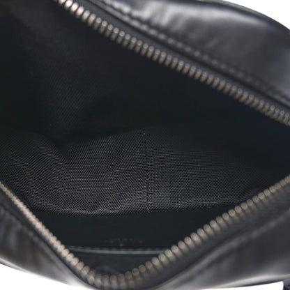Gucci Calfskin Matelasse Monochrome Mini GG Marmont Chain Shoulder Bag Black 5 of 9