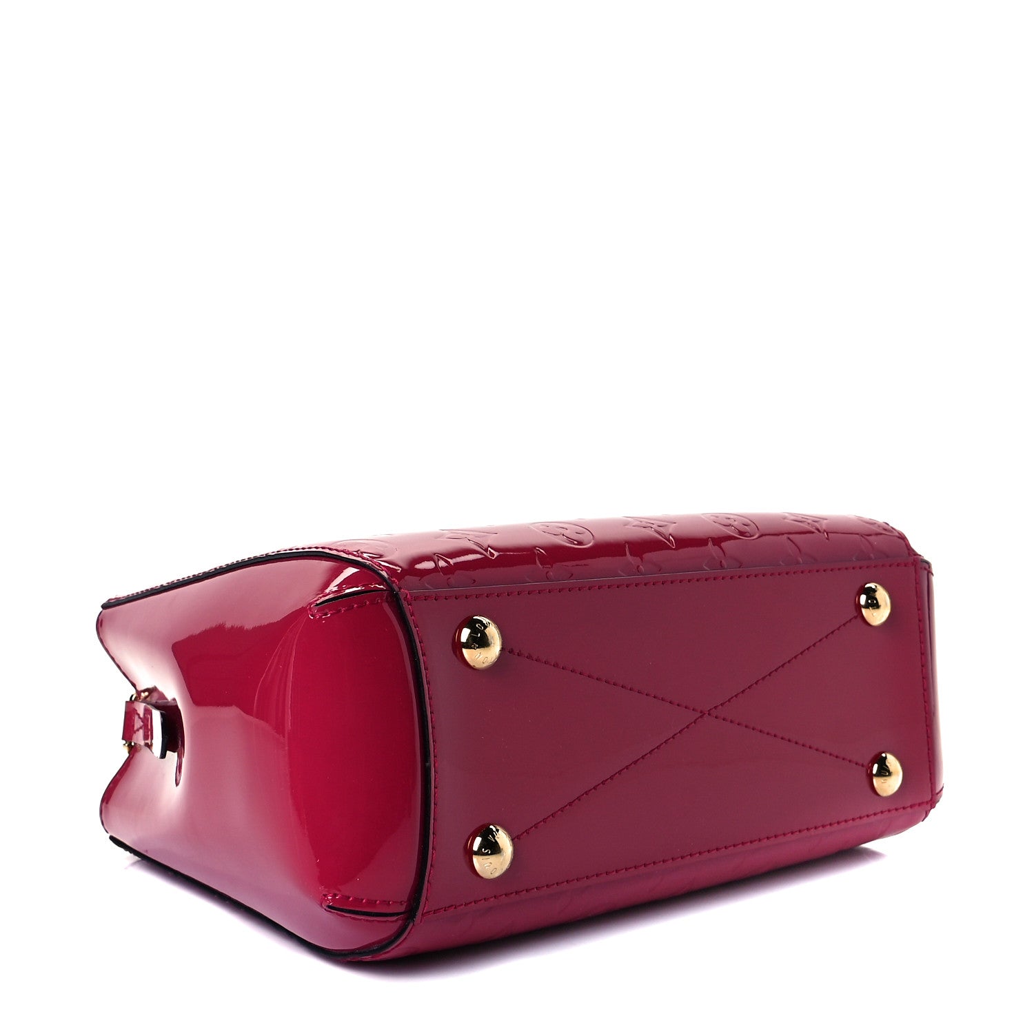 Louis Vuitton Vernis Montaigne BB Megenta 4 of 7