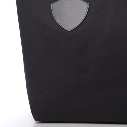 Burberry Canvas Giant Logo Graffiti Print Reversible Tote Black Green 14 of 16