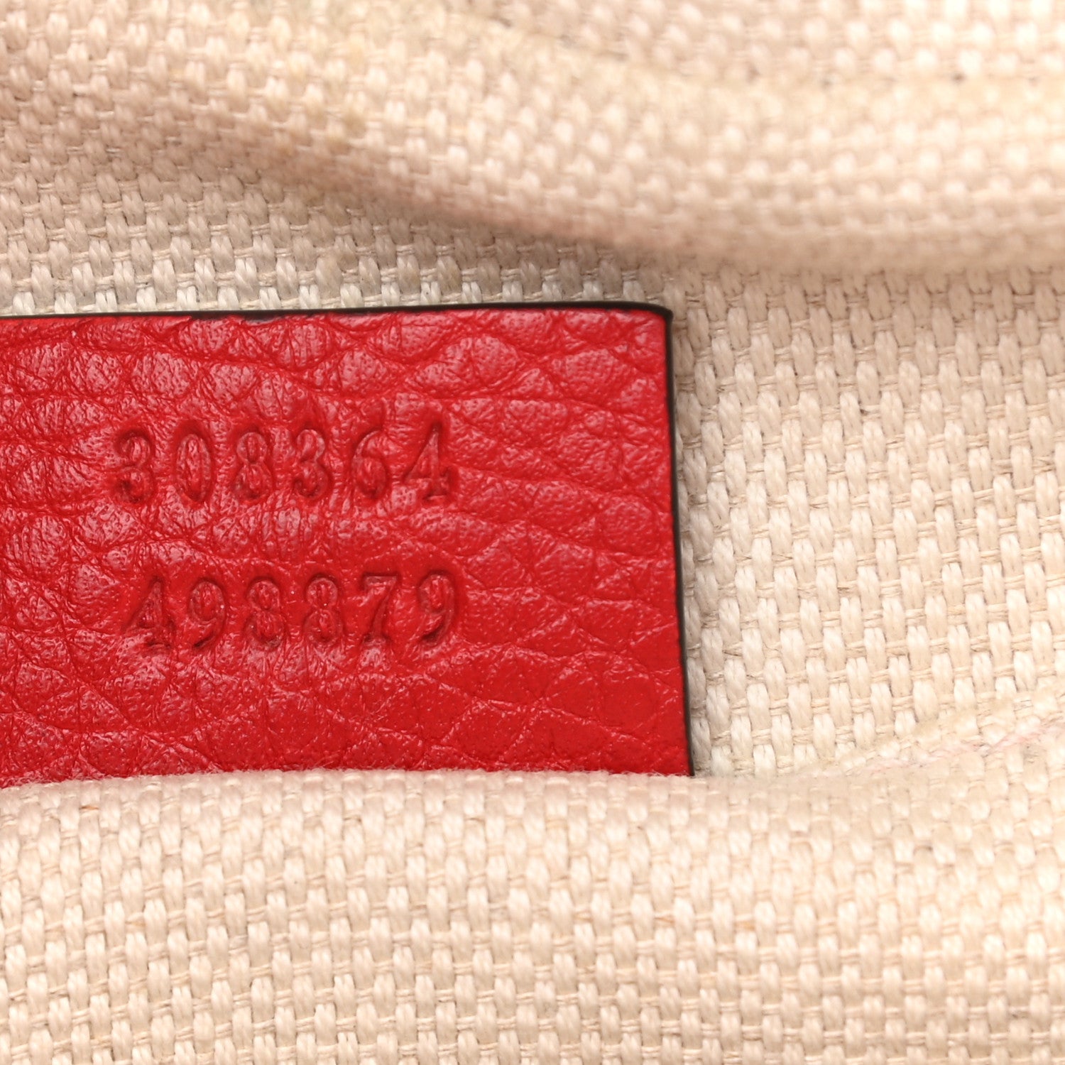 Gucci Pebbled Calfskin Small Soho Disco Bag Tabasco Red 7 of 13
