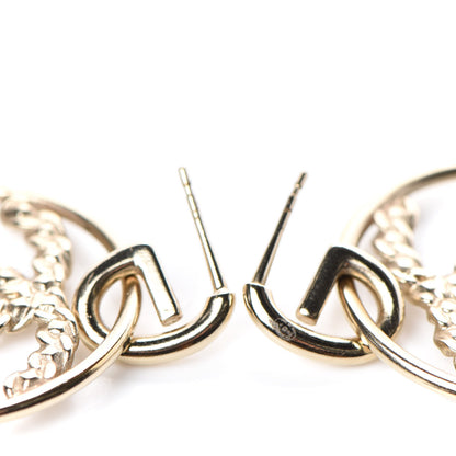 Chanel Baguette Crystal High Society CC Drop Earrings Gold 3 of 4