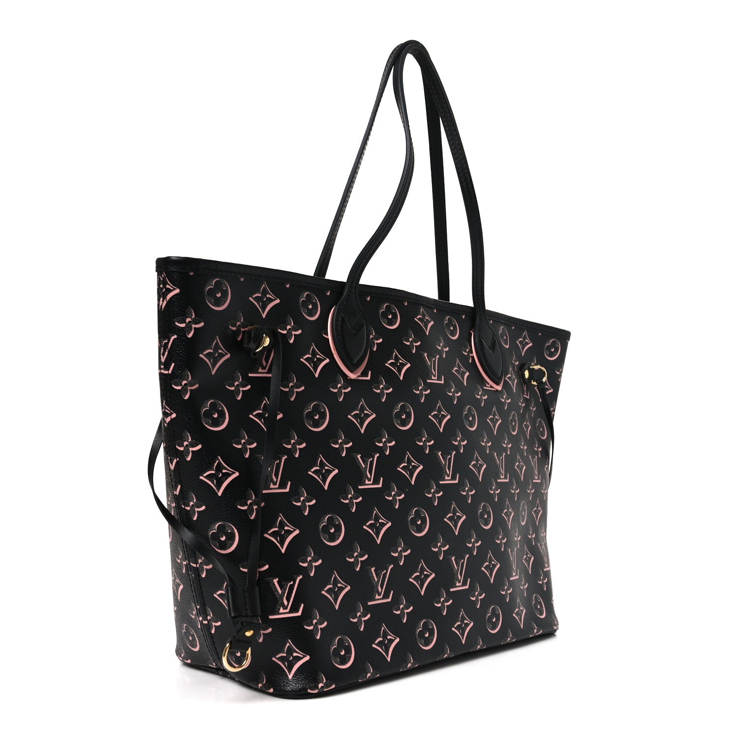 Louis Vuitton Monogram Fall For You Neverfull MM Black 4 of 12