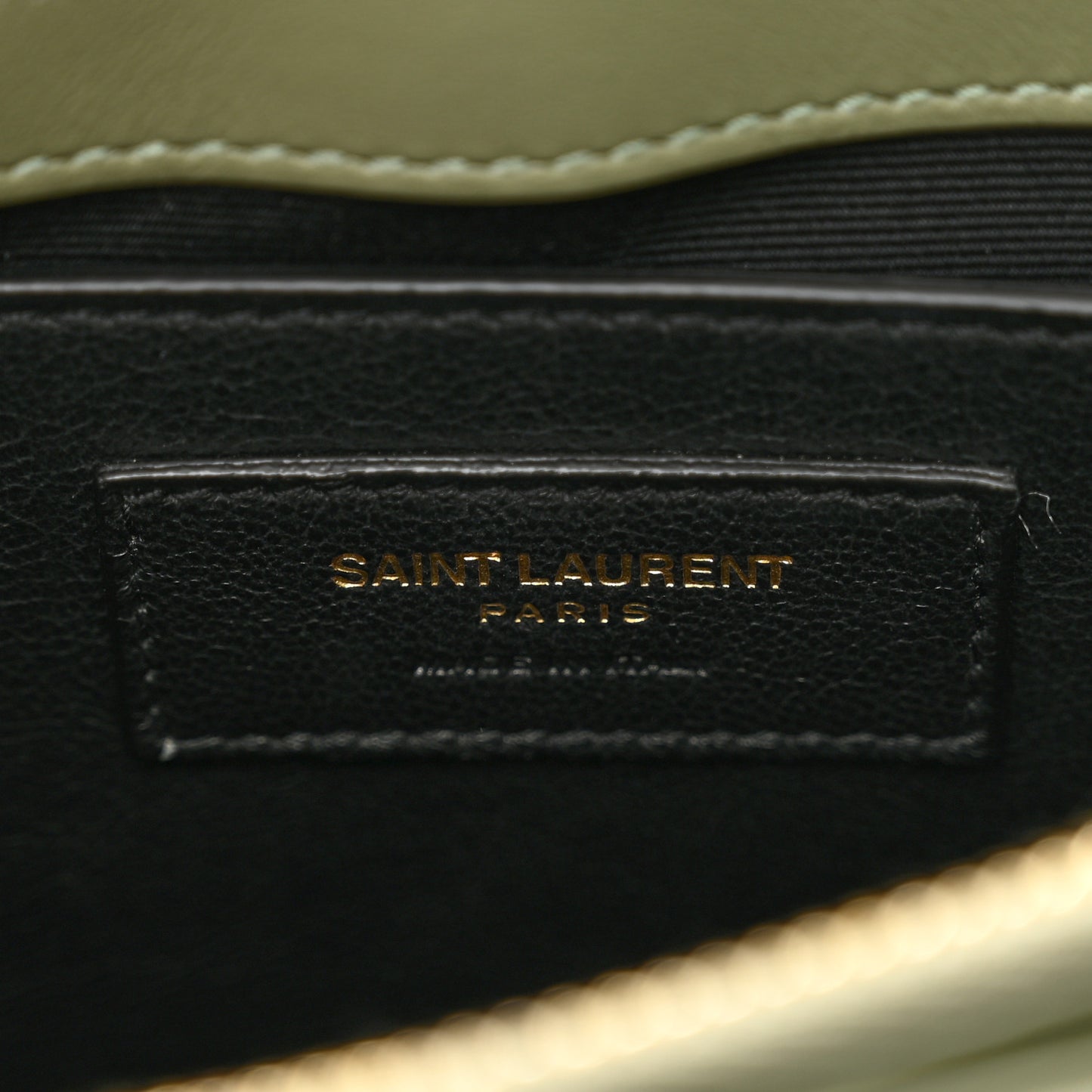 Calfskin Y Quilted Monogram Small Loulou Chain Satchel Light Sage