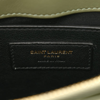 Saint Laurent Calfskin Y Quilted Monogram Small Loulou Chain Satchel Light Sage 9 of 11