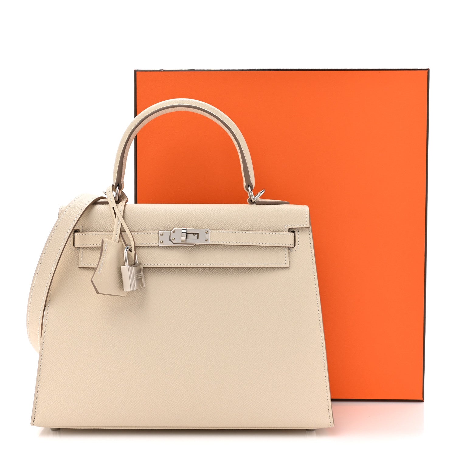 Hermes Epsom Kelly Sellier 25 Craie 11 of 11