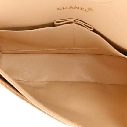 Chanel Lambskin Quilted Medium Double Flap Beige 5 of 17