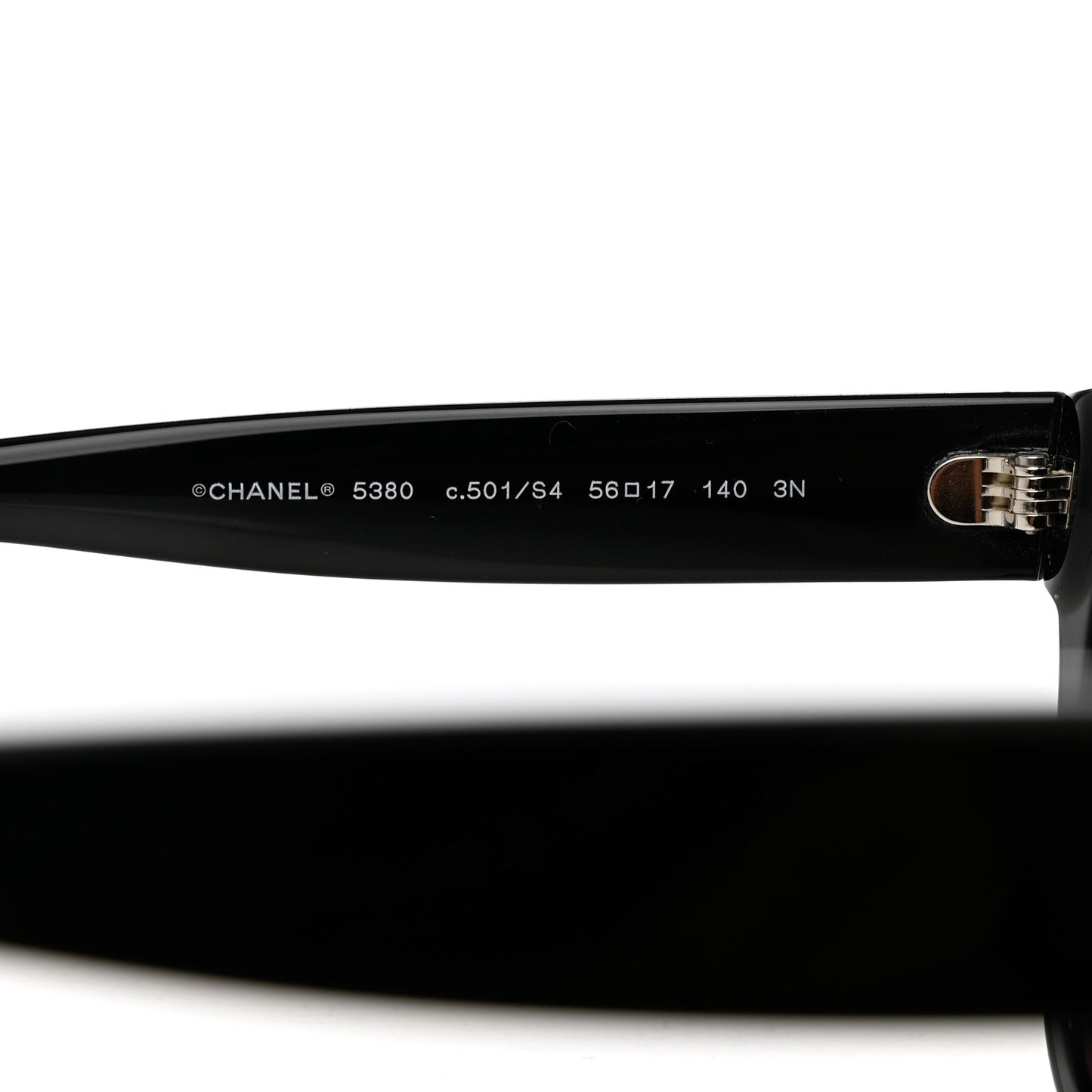 Acetate Square CC Sunglasses 5380 Black