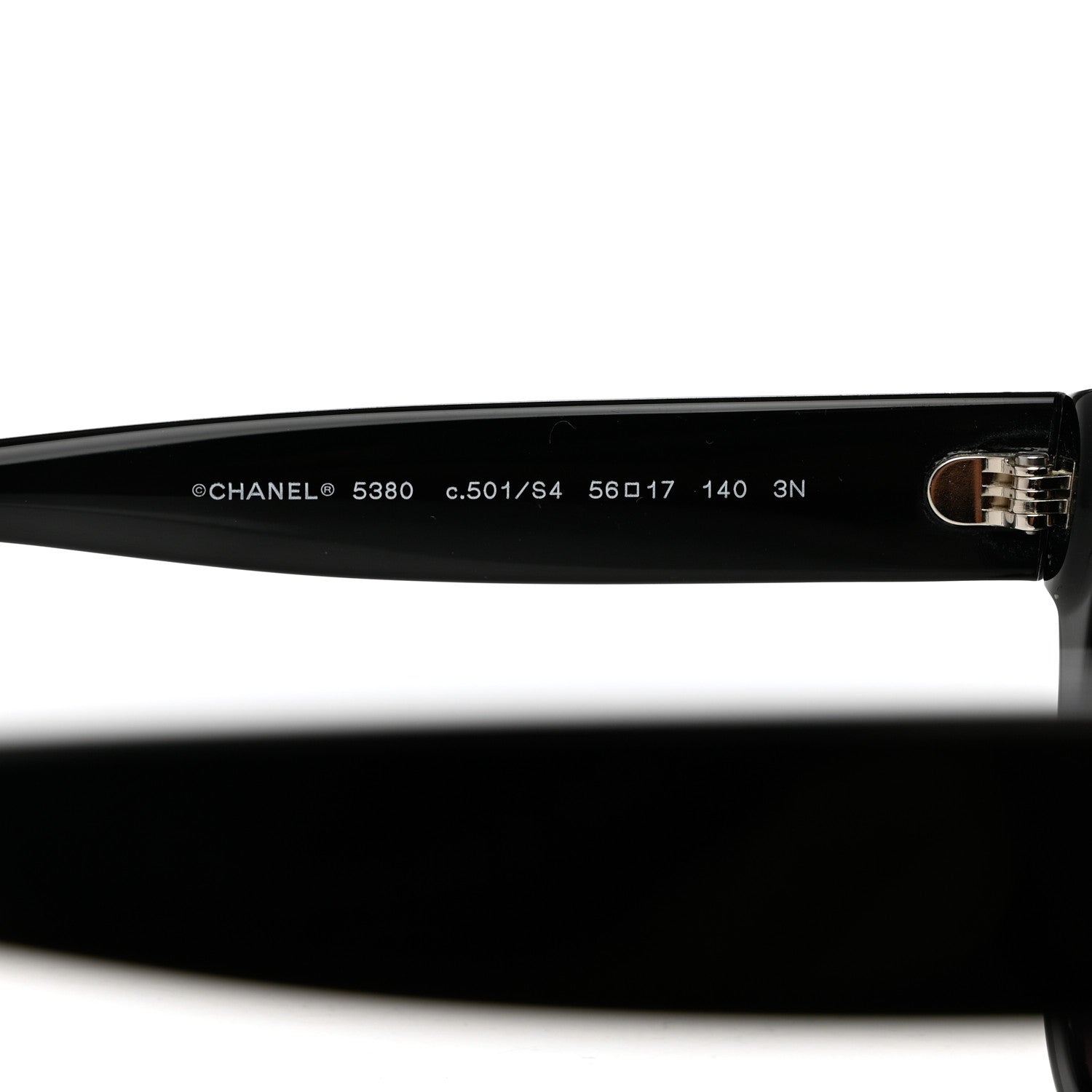 Chanel Acetate Square CC Sunglasses 5380 Black 5 of 8