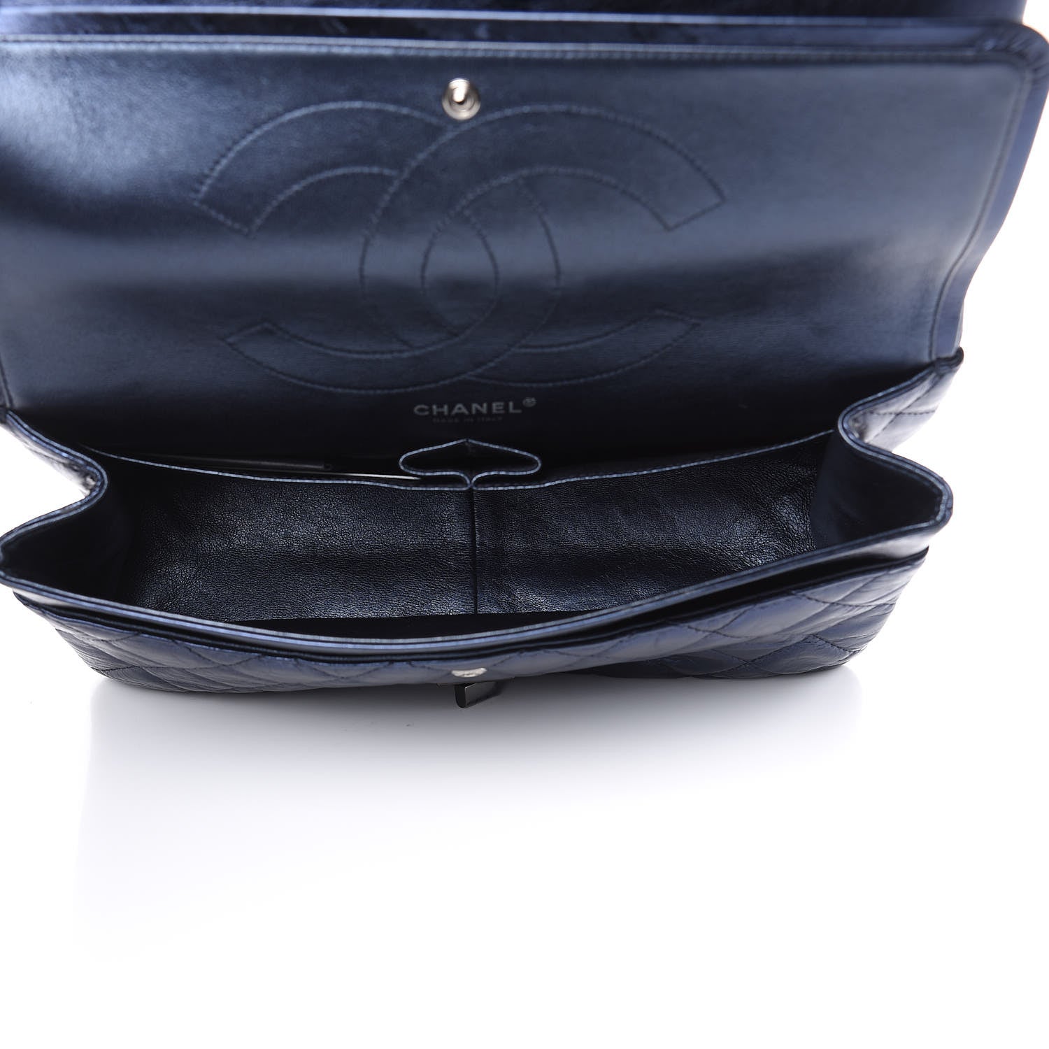 Chanel Metallic Aged Calfskin Quilted 2.55 Reissue 227 Flap Blue 5 of 12