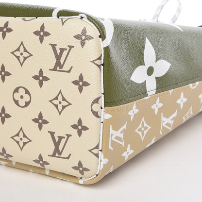 Louis Vuitton Monogram Giant Neverfull MM Kaki 12 of 13