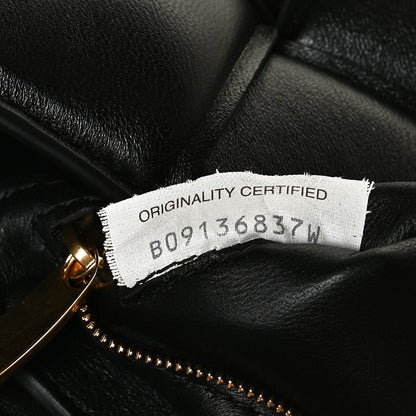 Bottega Veneta Lambskin Maxi Intreccio Padded Chain Cassette Crossbody Bag Black 14 of 33