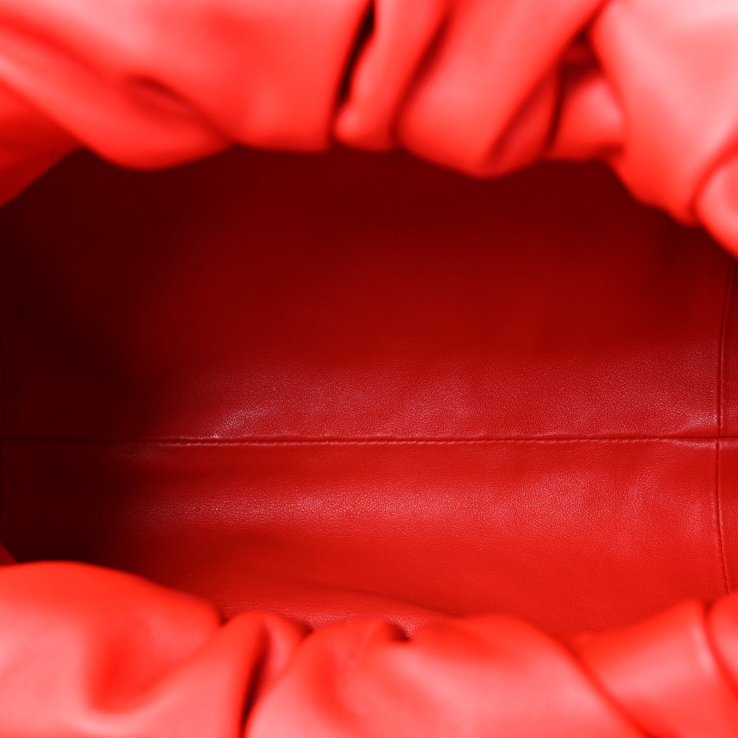 BOTTEGA VENETA Smooth Butter Calfskin Small The Shoulder Pouch Red