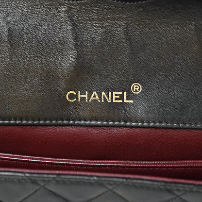 Chanel Lambskin Quilted Medium Single Flap Black 8 of 17