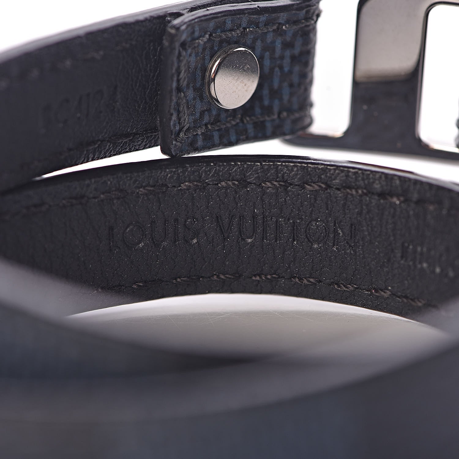 Louis Vuitton Damier Cobalt Snap It Bracelet 19 6 of 7
