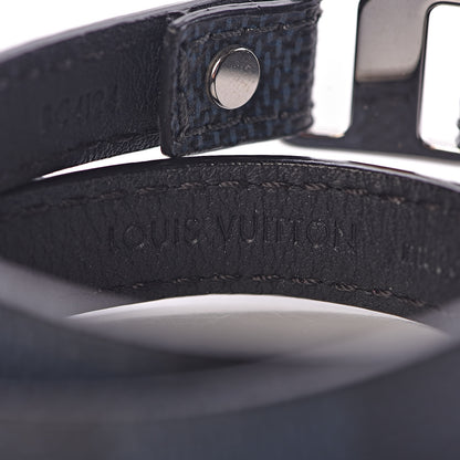 Louis Vuitton Damier Cobalt Snap It Bracelet 19 6 of 7