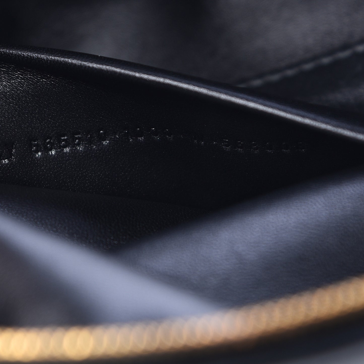 Crushed Velvet Logo Embossed XXS Souvenir Belt Bag Black