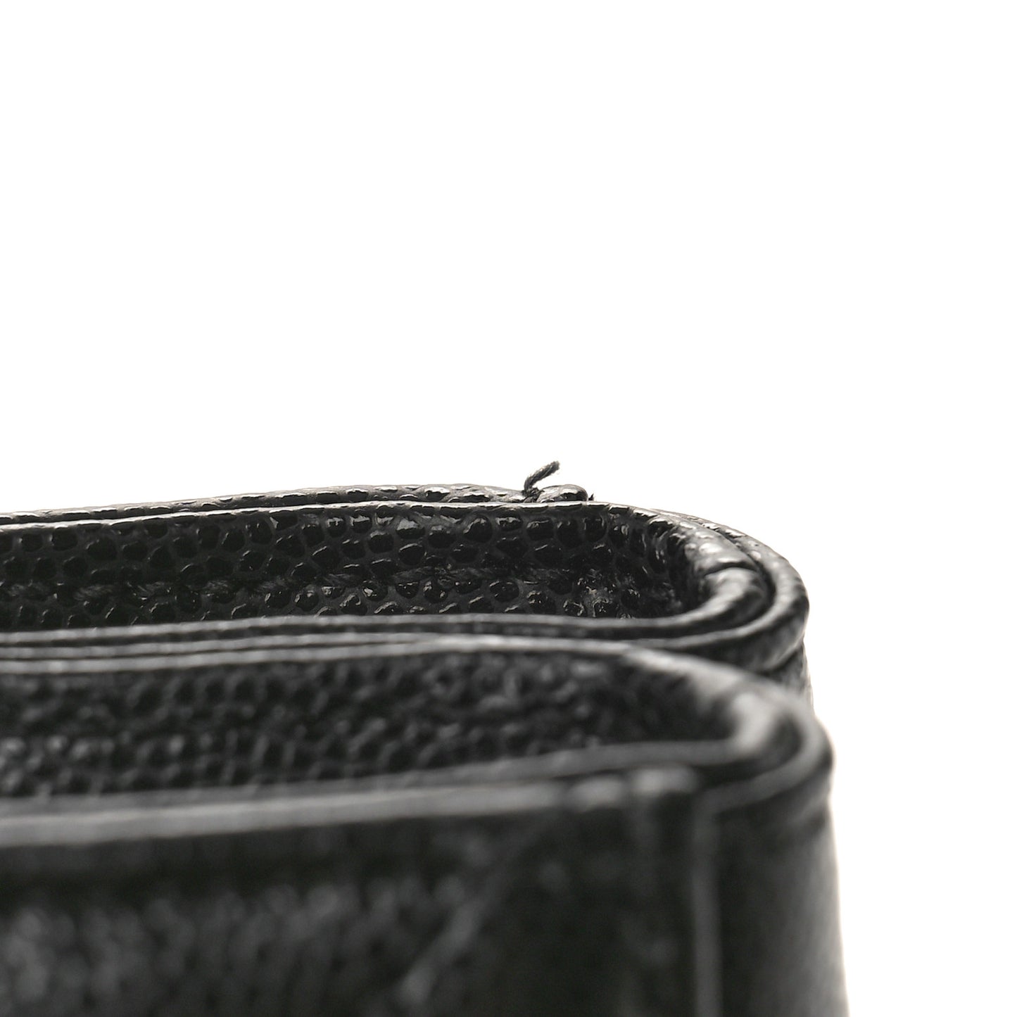 Grain de Poudre Matelasse Chevron Medium Tribeca Shopping Bag Black