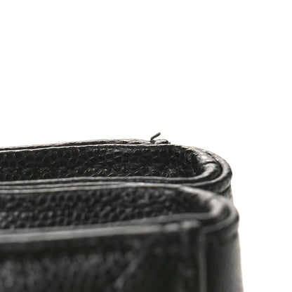 Saint Laurent Grain de Poudre Matelasse Chevron Medium Tribeca Shopping Bag Black 11 of 11